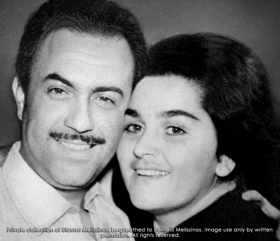 Stavros Melissinos with his wife Sophia