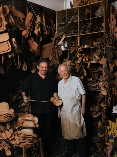PANTELIS MELISSINOS AND FATHER IN AGHIAS THEKLAS