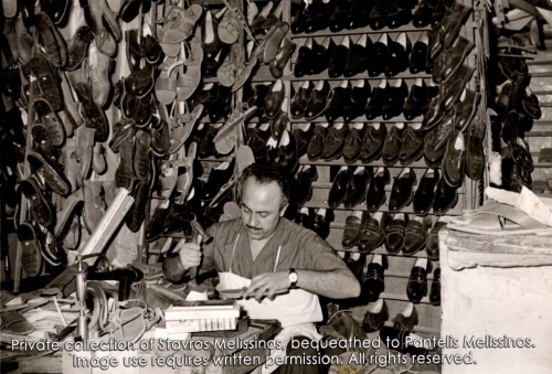 STAVROS MELISSINOS MAKING SANDALS